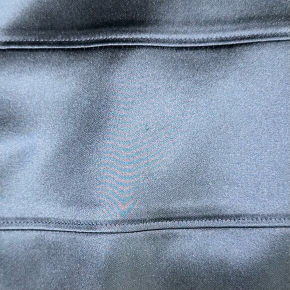 Tadashi Shoji Black Navy Bandage Satin Beaded Cocktail Dress Size 8 - Picture 11 of 12